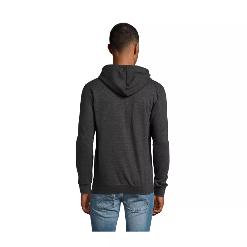 Bluza unisex z kapturem rozpinana 260 g/m² Sol's STONE - Charcoal Melange (S01714-CE)
