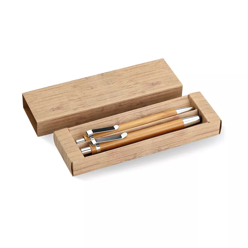 Zestaw piśmienny bambusowy długopis i ołówek BAMBOOSET - Drewna (MO8111-40)