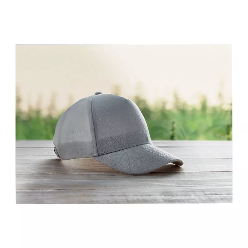 Czapka z daszkiem z konopi 370 g/m² NAIMA CAP - Szary (MO6176-07)