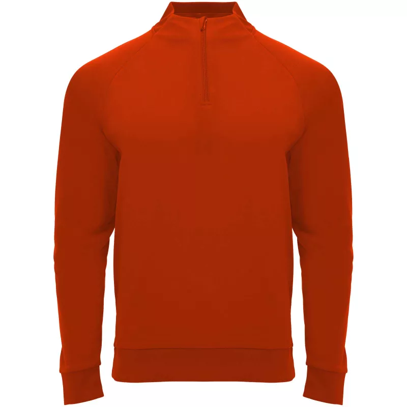 Epiro bluza unisex z długim rękawem i zamkiem błyskawicznym 1/4 200 g/m² - Czerwony (R1115-RED)