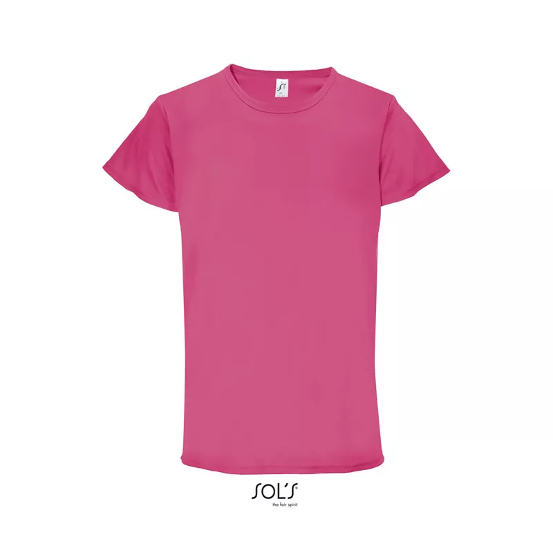 Koszulka sportowa unisex 130 g/m² Sol's SPRINT - Ribbon Pink (S02995-PI)