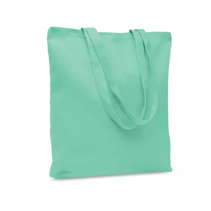 Torba bawełniana na zakupy 270 g/m² RASSA COLOURED - Miętowy Zielony (MO6442-77)