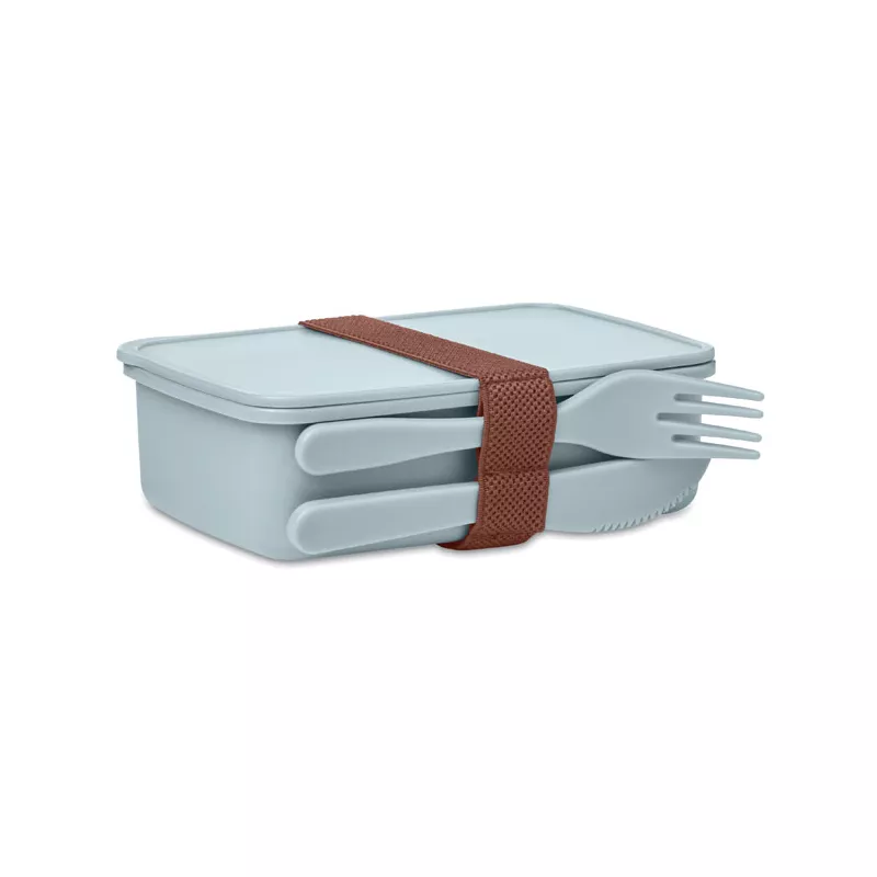 Pudełko na lunch ze sztućcami SUNDAY - Baby Blue (MO6254-66)