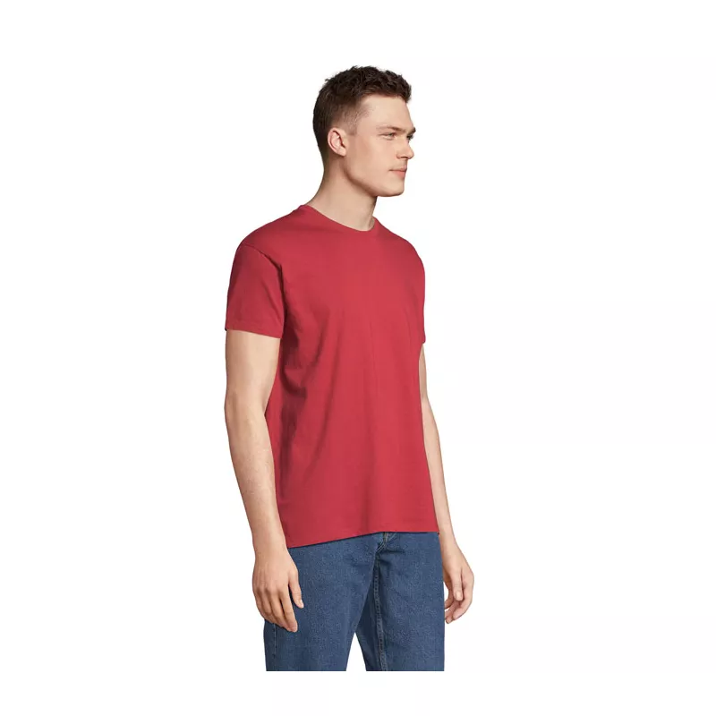 Koszulka męska bawełniana 190 g/m² Sol's IMPERIAL - Folk Red Twin (S11500-FR)