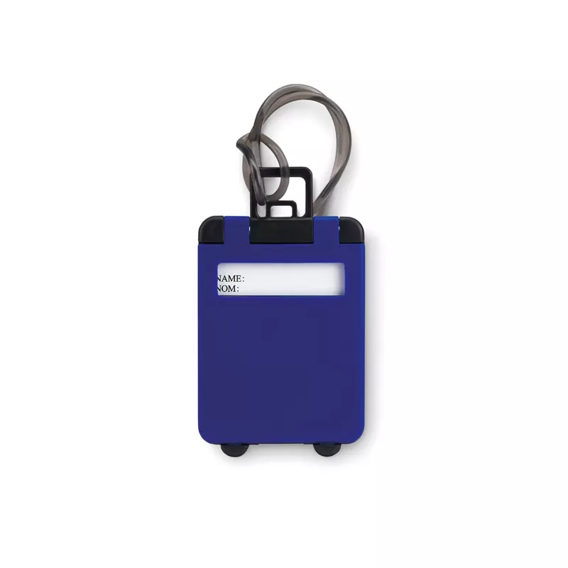 Zawieszka do bagażu plastikowa TRAVELLER - Niebieski (MO8718-37)