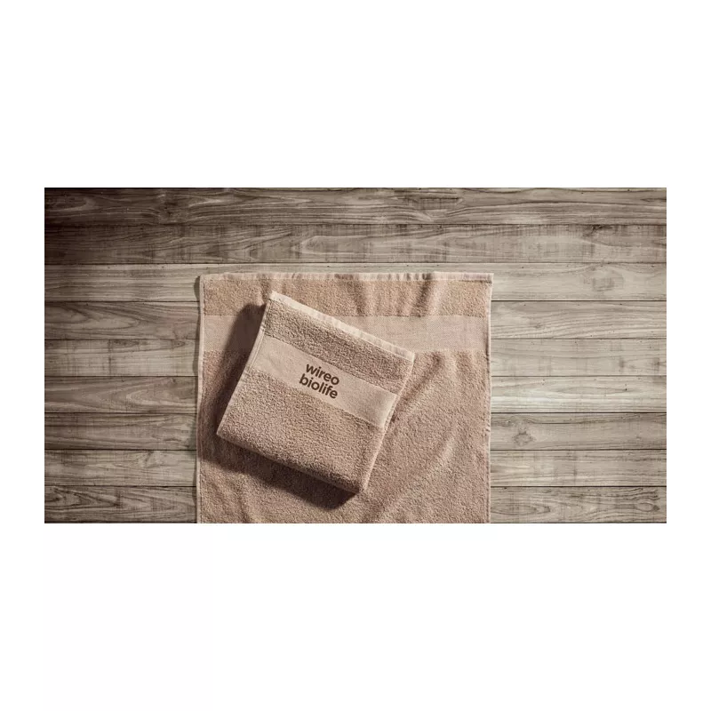 Ręcznik frotte organiczny 50x100 cm 360 g/m² TERRY - Kosc Sloniowa (MO9931-53)