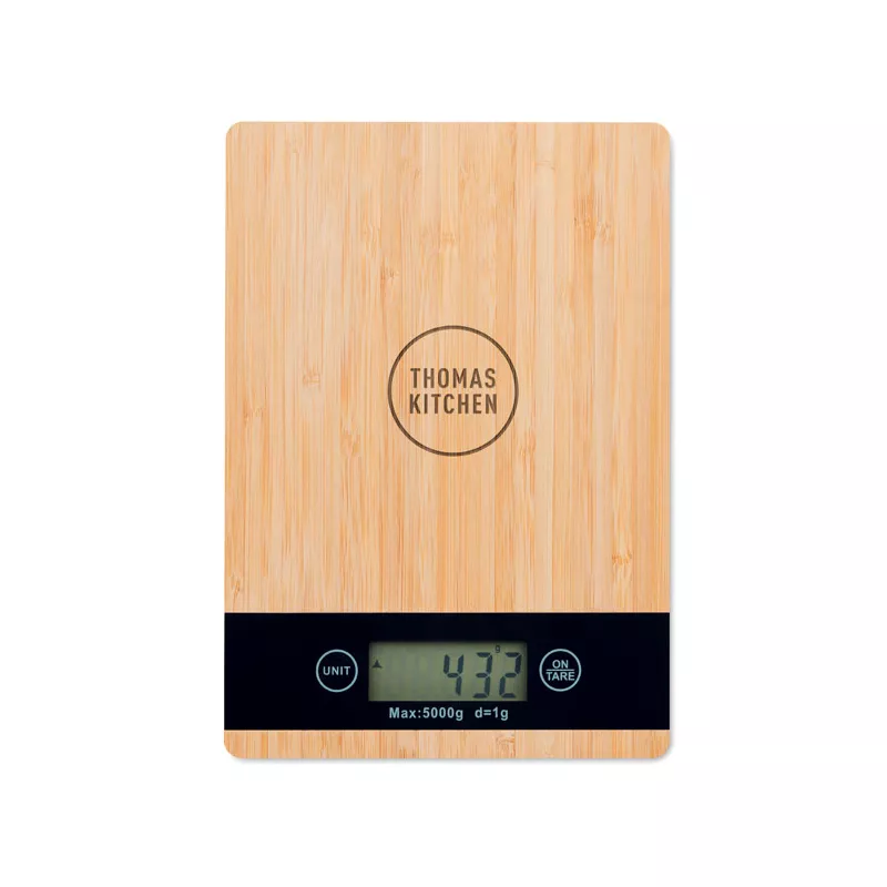 Waga kuchenna cyfrowa z bambusa do 5 kg PRECISE - Drewna (MO6245-40)