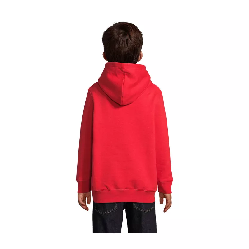 Bluza dziecięca z kapturem Sol's CONDOR KIDS - Bright Rojo (S04238-BT)