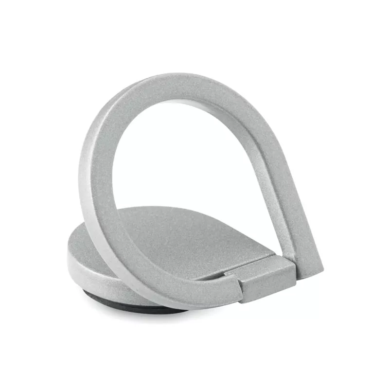 Uchwyt pierścieniowy na telefon z cynku DROP RING - Srebrny (MO9445-14)