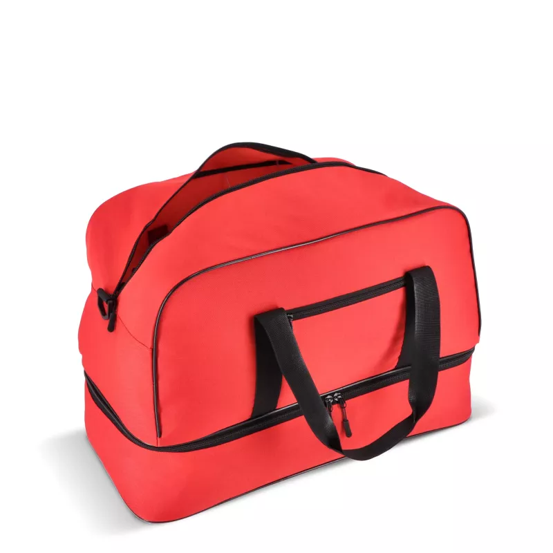 Torba sportowo-podróżna R-PET 600D 55,5 x 25 x 36 cm 50 l - czerwony (LT95369-N0021)