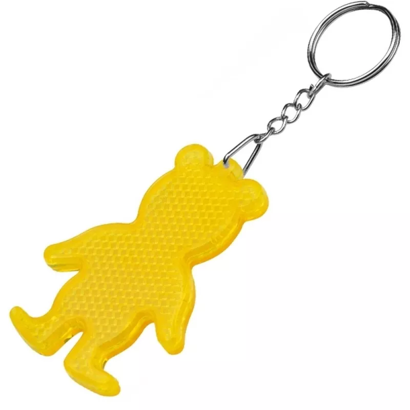 Brelok odblaskowy BEAR - żółty (244908)