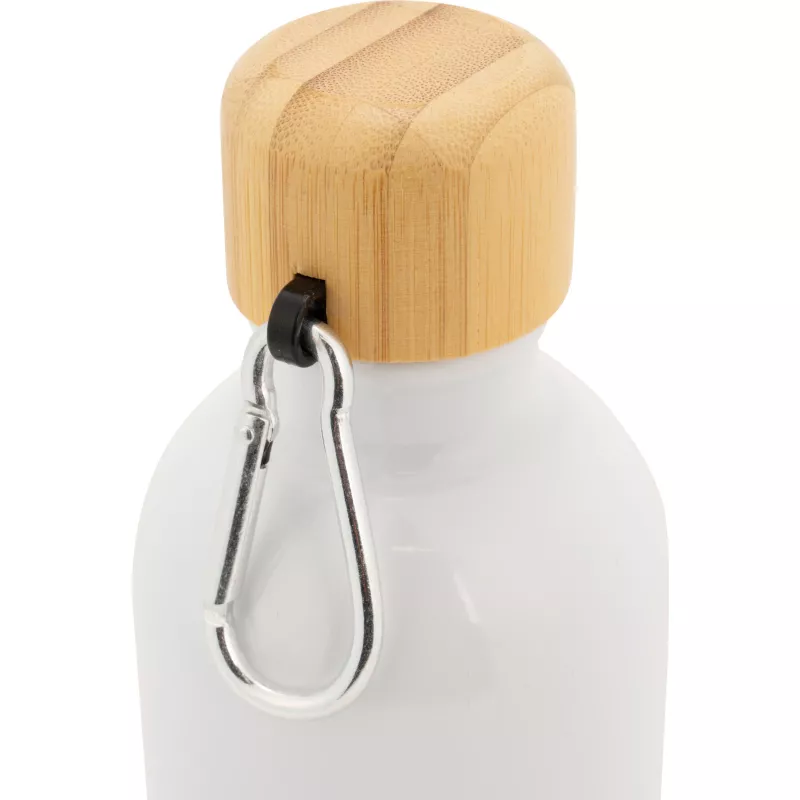 Butelka metalowa 400 ml MARILYN - biały (8497206)