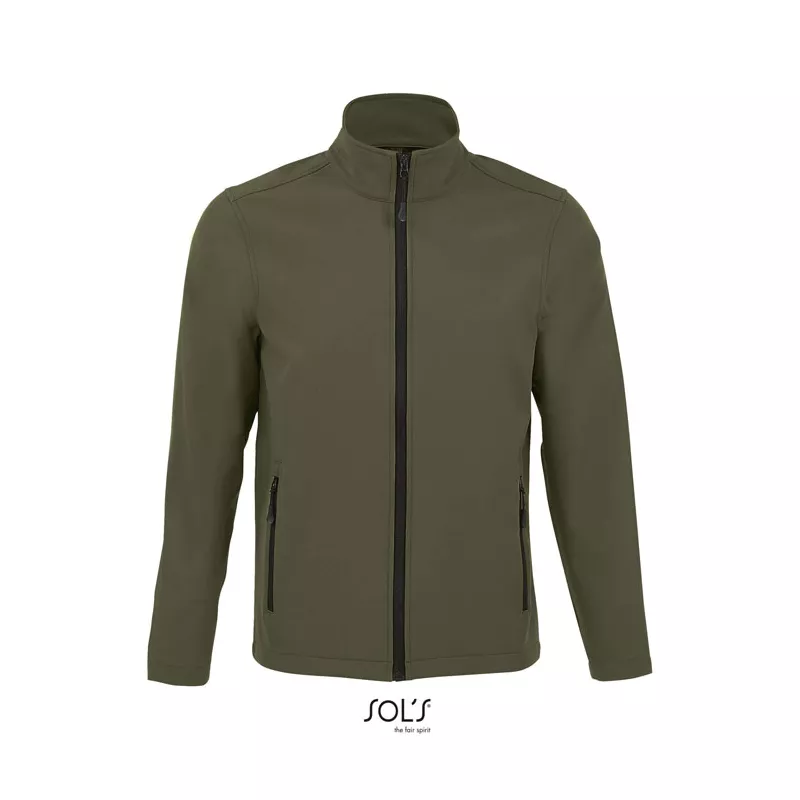 Kurtka softshell męska 2-warstwowa Sol's RACE - Army (S01195-AR)
