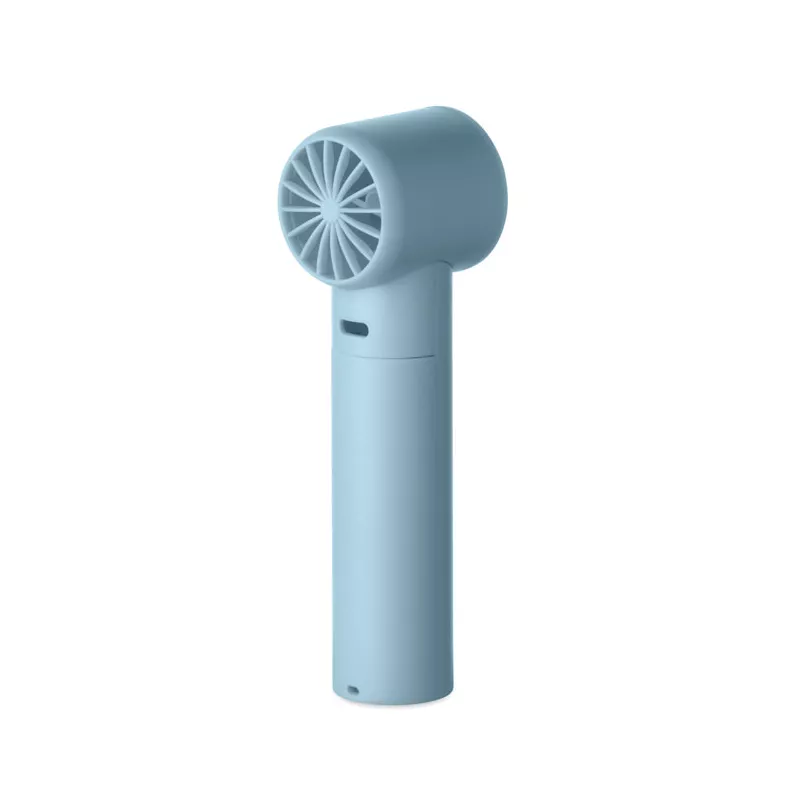 Mini wentylator ręczny z wyświetlaczem 2600 mAh GLACI - Baby Blue (MO2780-66)