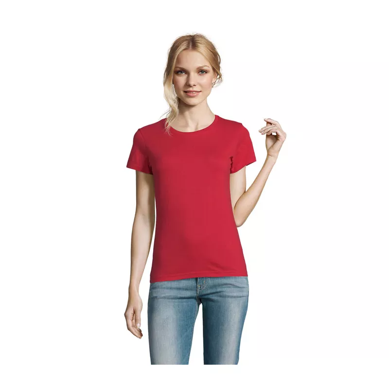 Koszulka damska 190 g/m² Sol's IMPERIAL WOMEN - Czerwony (S11502-RD)