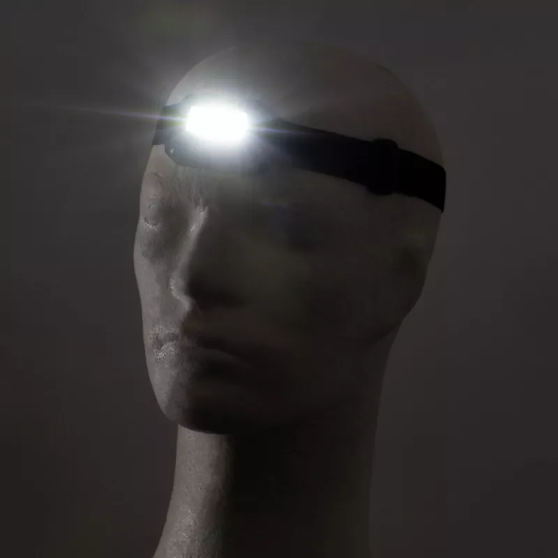 Latarka czołowa COB 3W LILIANA - czarny (9118303)