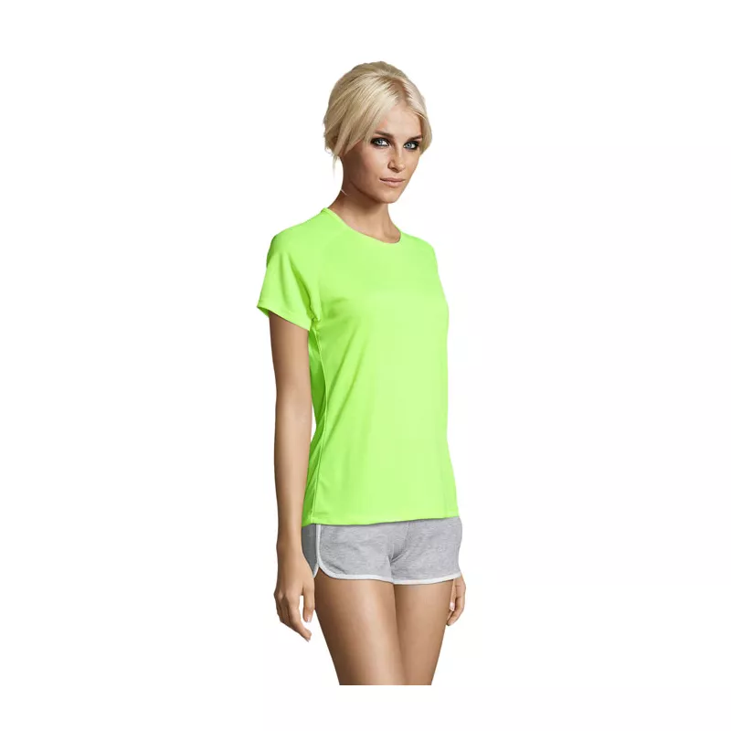Koszulka sportowa damska 140 g/m² Sol's SPORTY WOMEN - Neon Yellow (S01159-NE)