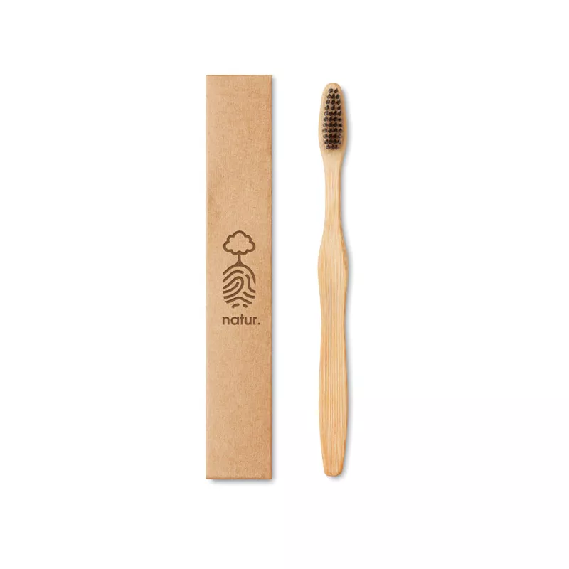 Szczoteczka do zębów bambusowa DENTOBRUSH - Czarny (MO9877-03)