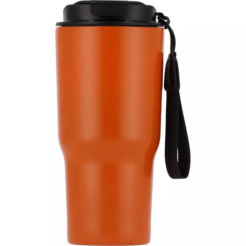 Kubek termiczny 550 ml ze stali z recyklingu DANA - pomarańczowy (8523910)
