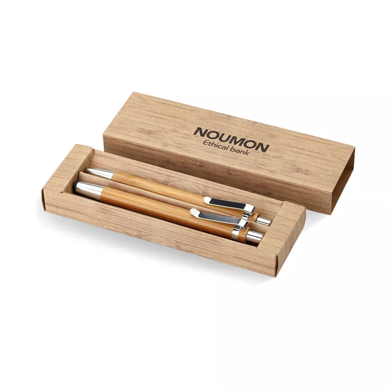 Zestaw piśmienny bambusowy długopis i ołówek BAMBOOSET - Drewna (MO8111-40)