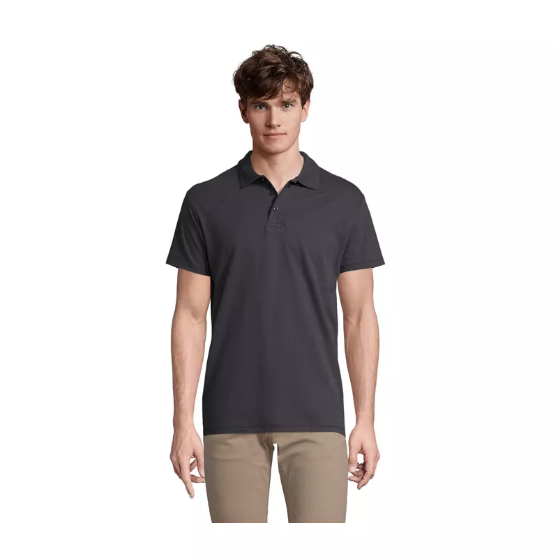 Koszulka polo męska piqué 210 g/m² Sol's SPRING II - Mysi Szary (S11362-MU)