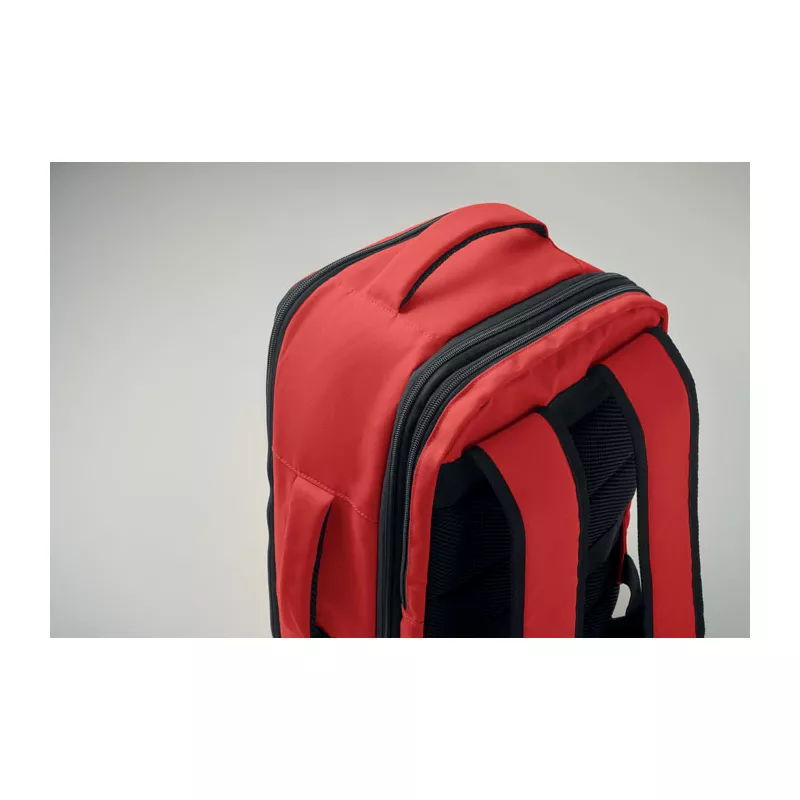 Plecak kabinowy z RPET na laptop 15" FLYSAFE - Czerwony (MO2840-05)