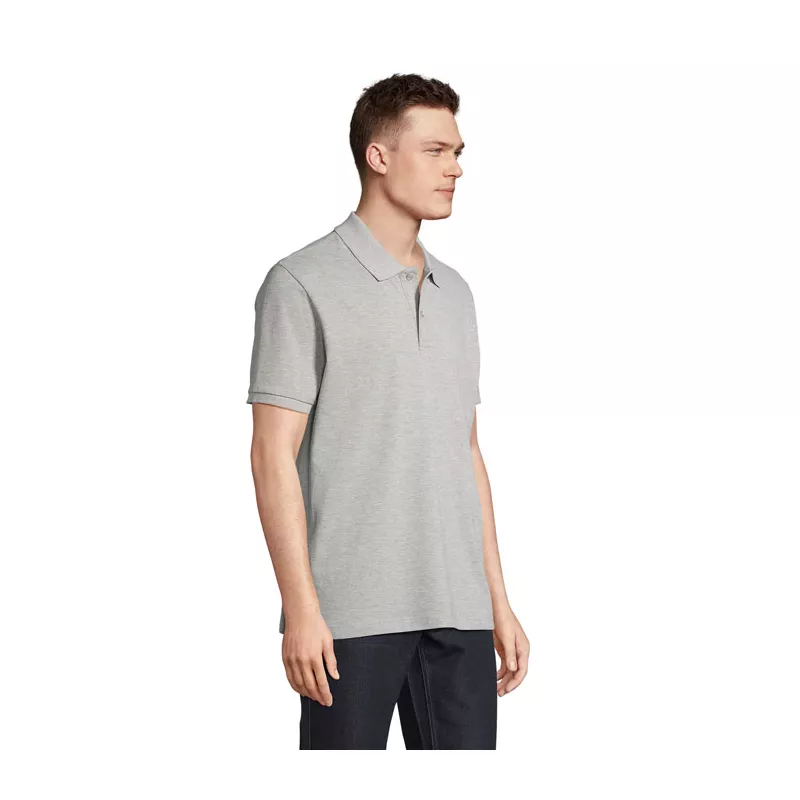 Koszulka polo organiczna 210 g/m² Sol's PEGASE - Szary Melanż 2 (S04242-GY)