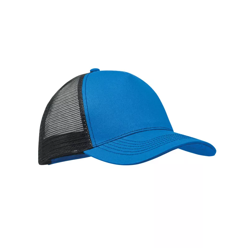 Czapka z daszkiem trucker bawełniana 250 g/m² BLIST - Niebieski (MO2986-37)