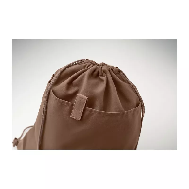 Worek z bawełny z recyklingu 220 g/m² PANDA BAG - Czekolada (MO6550-41)