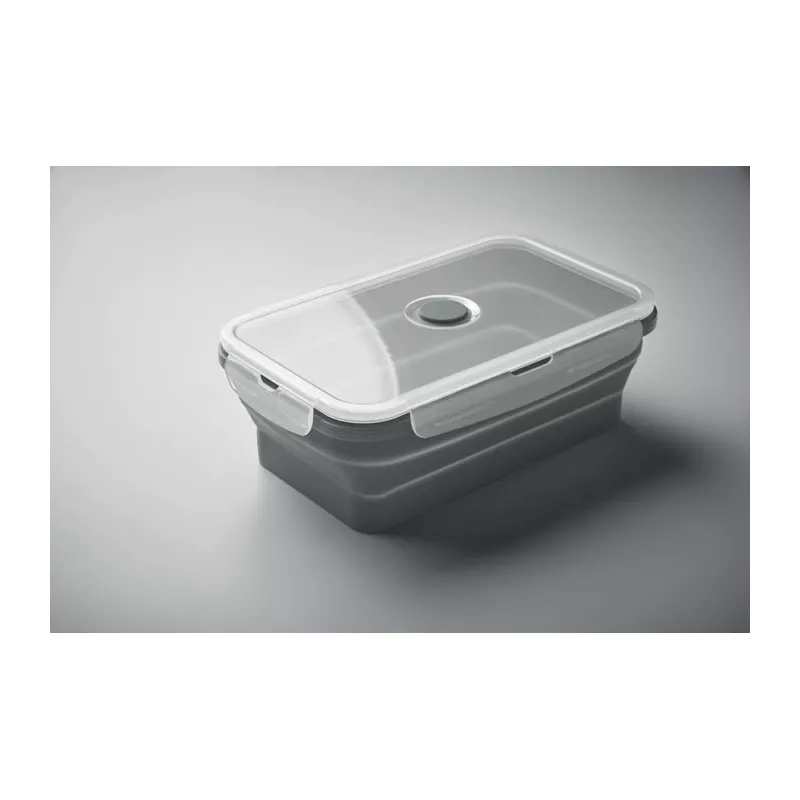 Lunchbox składany silikonowy 1200 ml KOLAPSO - Kamienny Szary (MO2549-15)