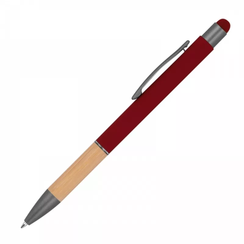 Długopis metalowy touch pen soft touch BRYGIDA - bordowy (1358102)