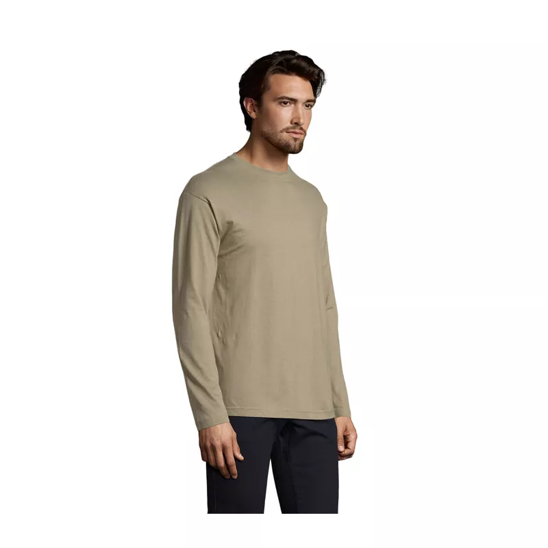 Koszulka męska z długim rękawem 150 g/m² Sol's MONARCH - Khaki (S11420-KH)