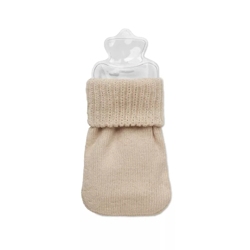 Ogrzewacz do rąk w dzianinowym pokrowcu WARMMUFF - Bezowy (MO2667-13)