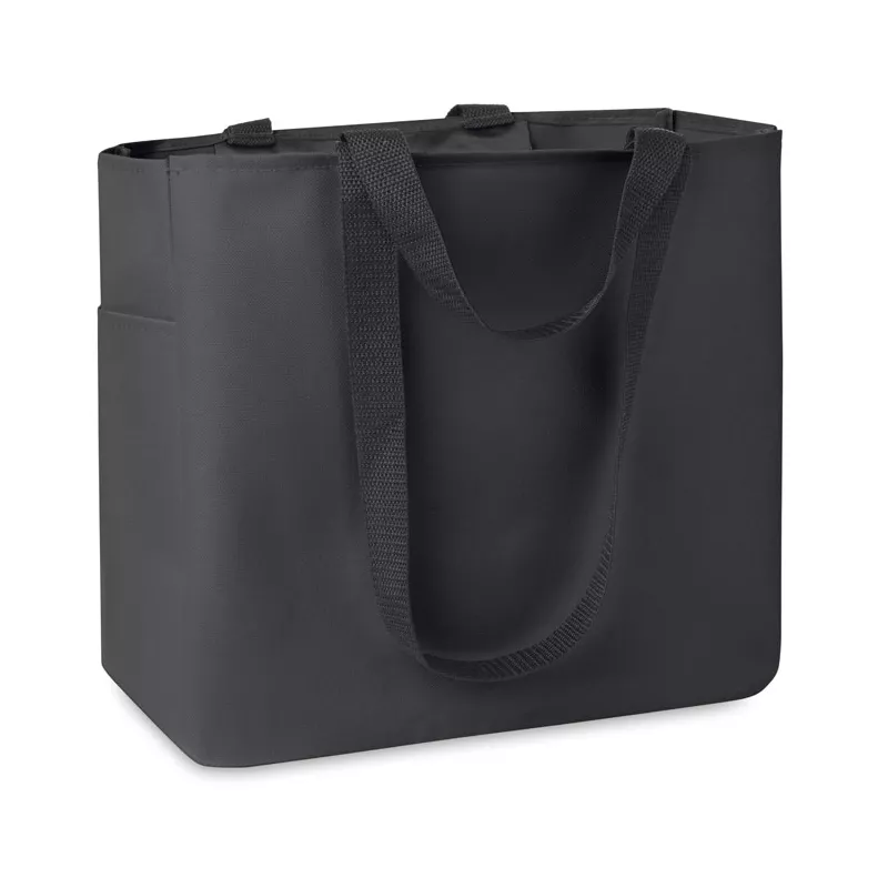 Torba na zakupy z poliestru 600D CAMDEN - Czarny (MO8715-03)