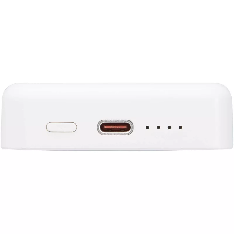 Acrab magnetyczny bezprzewodowy powerbank o pojemności 10 000 mAh i mocy 15 W z technologią 20 W PD — wykonany z tworzyw sztucznych pochodzących z recyklingu - Biały (12444201)