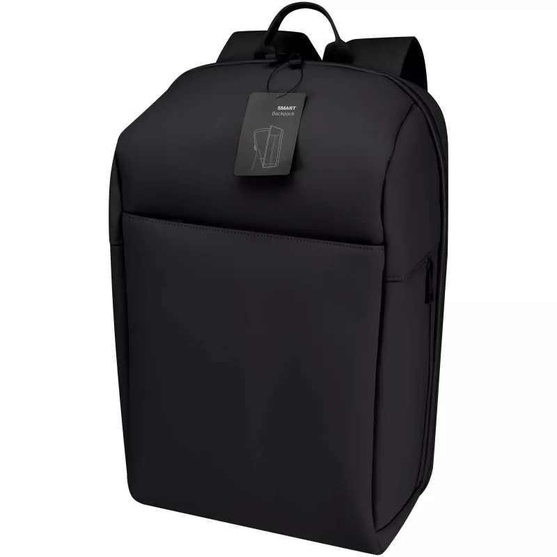 SMART plecak na laptopa 15” wykonany z materiałów z recyklingu (certyfikat GRS), o pojemności 18 litrów - Czarny (13015390)