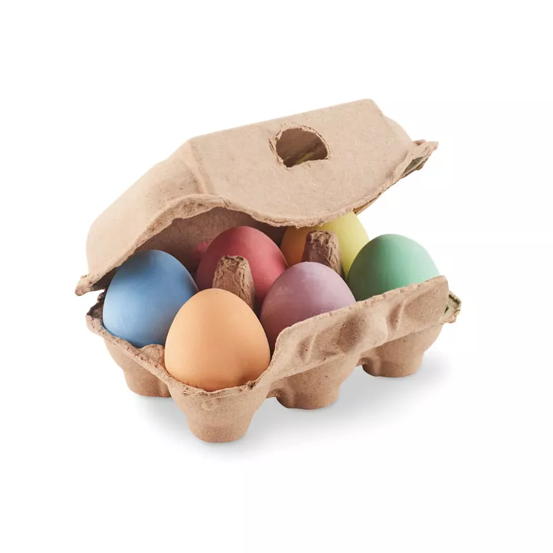 Kreda w kształcie jajek 6 szt. TAMAGO - Bezowy (MO6479-13)