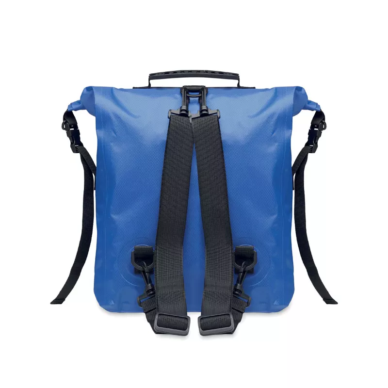 Plecak wodoodporny rolltop z RPET 25 l SCUBAROLL - Niebieski (MO2181-37)