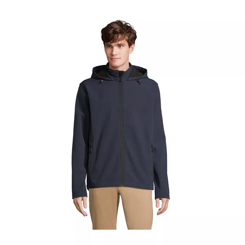 Softshell męski z kapturem Sol's RACE HOODED MEN - French Navy (S04447-FN)