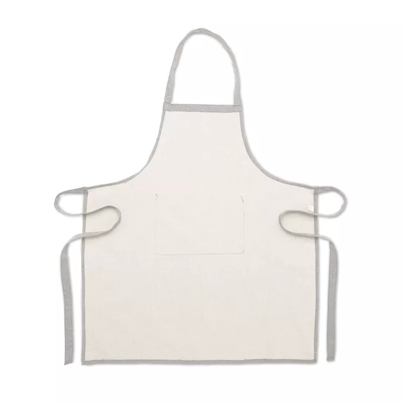 Fartuch kuchenny z bawełny z recyklingu 220 g/m² CUINA - Szary (MO2265-07)
