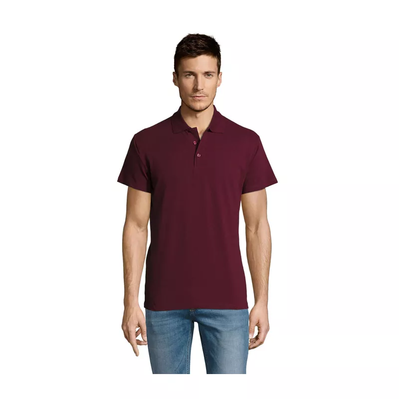 Koszulka polo męska piqué 170 g/m² Sol's SUMMER II - Burgundy (S11342-BG)