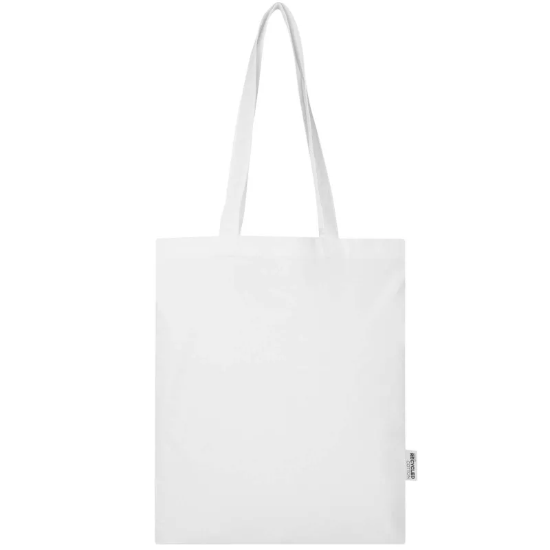 Madras Blend torba na zakupy z bawełny z recyklingu z certyfikatem GRS o gramaturze 140 g/m² i pojemności 7l - Biały (12076001)
