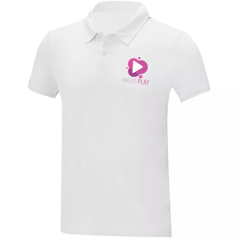 Deimos męska koszulka polo o luźnym kroju - Biały (39094-WHITE)