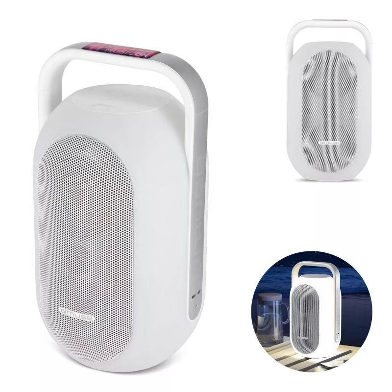 ML-625|Muse Ambient Light Głośnik Bluetooth wewnętrzny/zewnętrzny  - biały (LT55025-N0001)