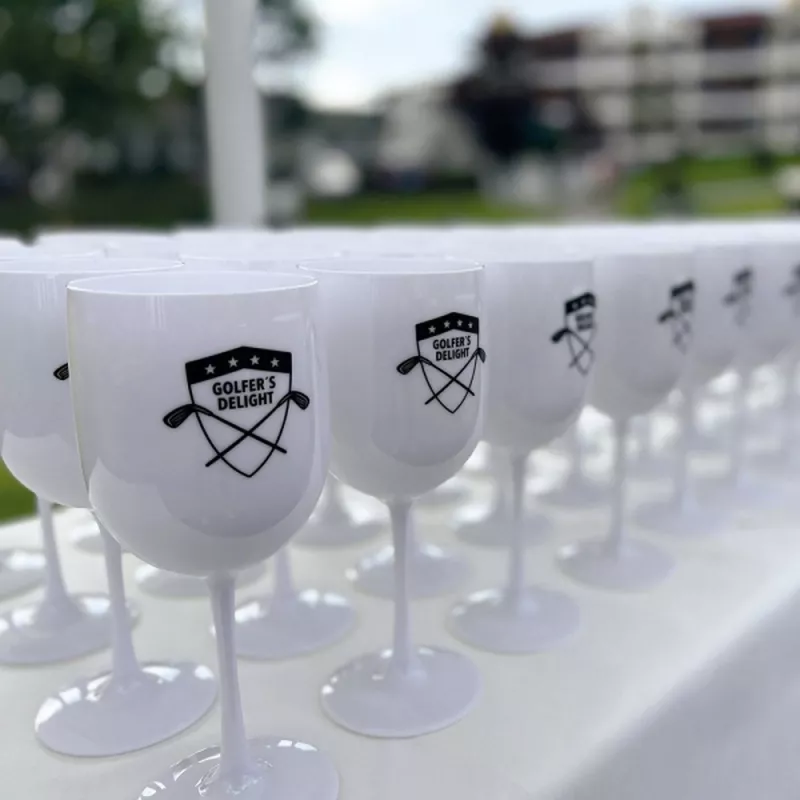 Kieliszek plastikowy 450 ml CHIARA - biały (8146106)