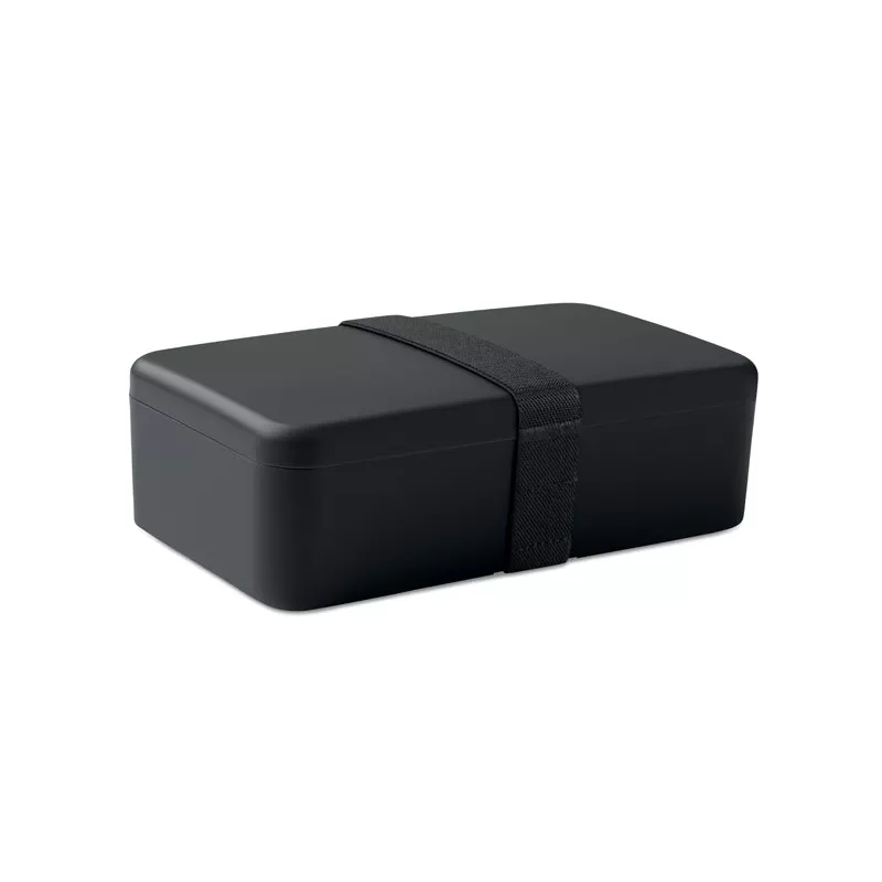 Lunchbox z PP z gumką 750 ml BRUSS - Czarny (MO2678-03)