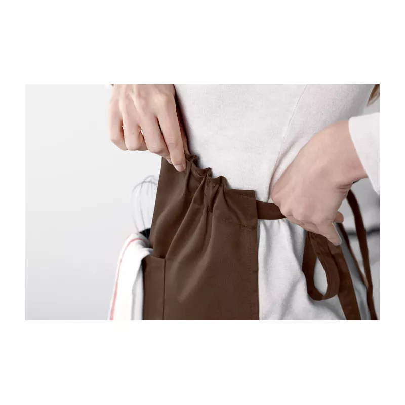 Fartuch kuchenny 190 g/m² FITTED KITAB GRANADA - Czekolada (MO8441-41)