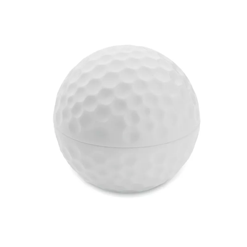 Balsam do ust SPF10 w kształcie piłki golfowej GOLF - Bialy (MO2215-06)
