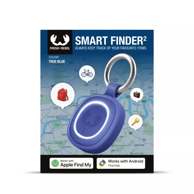 Fresh 'n Rebel Smart Finder 2 Lokalizator Bluetooth IPX7 wodoodporny - niebieski (LT49202-N0011)