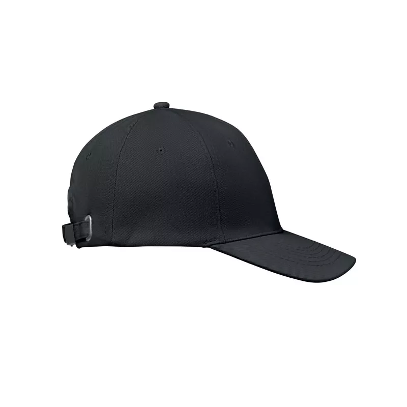 Czapka z daszkiem 6-panelowa 260 g/m² BUFFALO - Czarny (MO1464-03)
